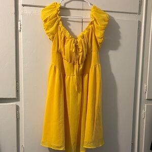 Charming Yellow Kids Dress